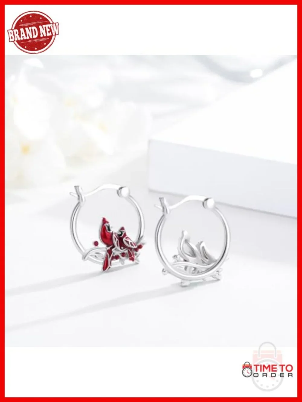 Hypoallergenic Sterling Silver Animal Hoop Earrings for Sensitive Ears